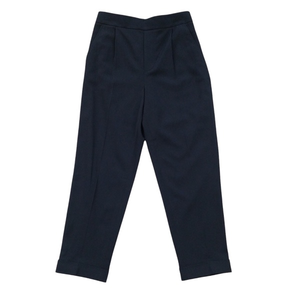Vince Women's V3708-21282 Black Pull On Pleated Crop Pants Size Medium NWOT - Picture 2 of 14